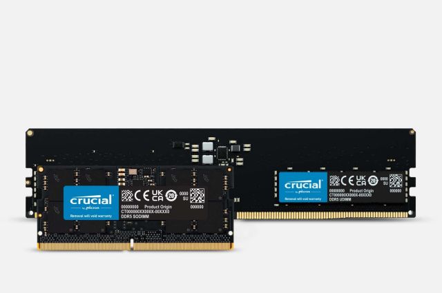 Crucial 32GB Kit (2x16GB) DDR5-4800 SODIMM | CT2K16G48C40S5